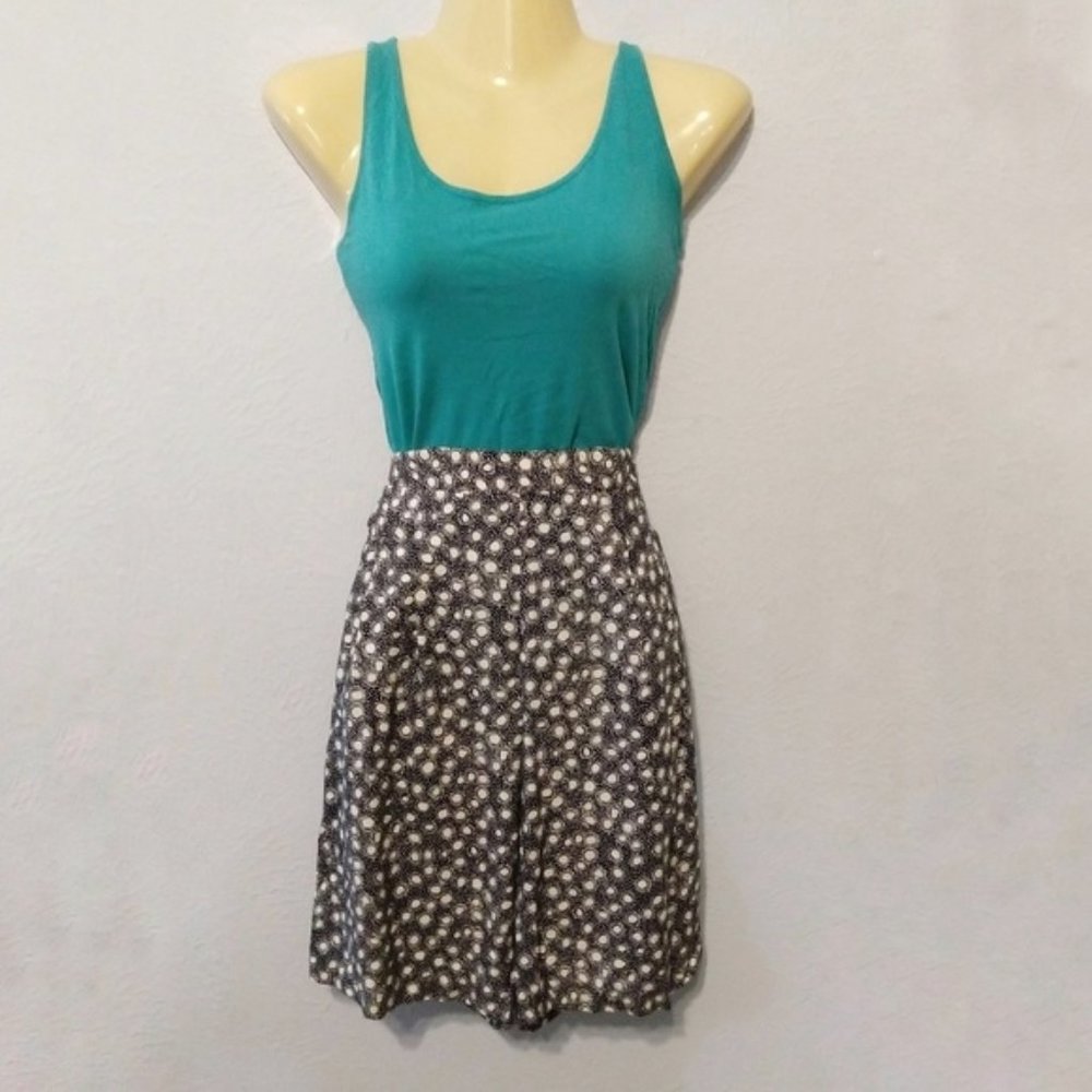 Vintage blue funky high waisted wide leg shorts